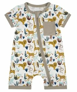 Emerson & Friends Jungle Friends Bamboo Romper