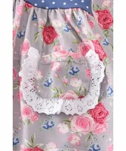 Honeydew Grey Floral Pocket Pant Set Girls