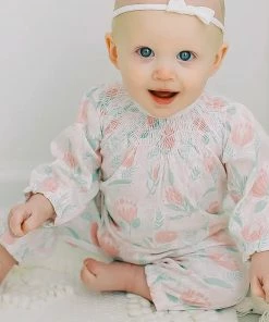 Feather Baby Layla Smocked Romper