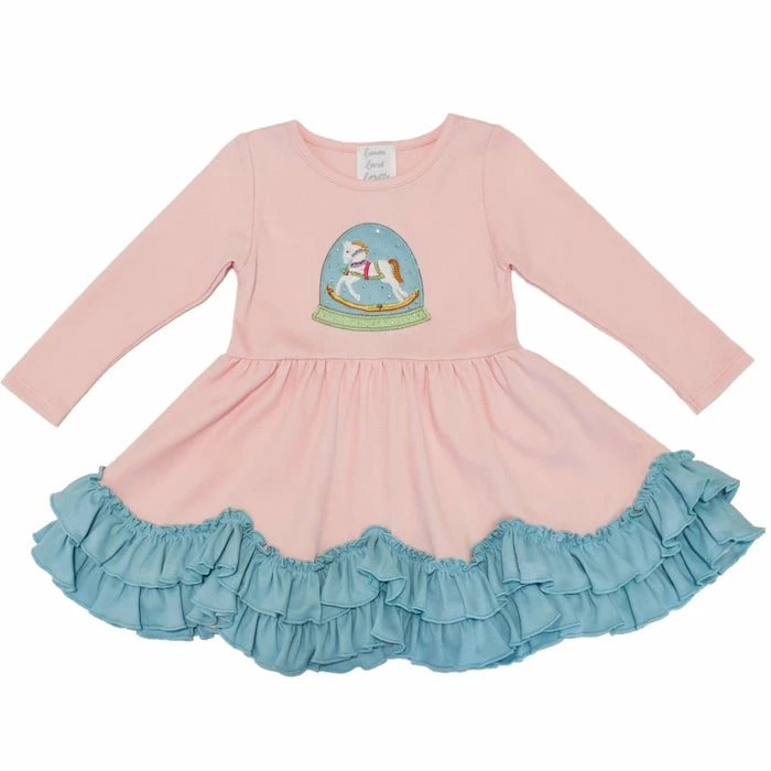 New ๐คฉ Lemon Loves Lime Lil Unicorn Snow Globe ๐ Dress Baby Clothes โค๏ธ 4 Lemon Loves Lime Lil Unicorn Snow Globe Dress Baby Clothes
