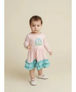 Lemon Loves Lime Lil Unicorn Snow Globe Dress Baby Clothes