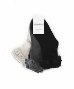 Hot Sale π Little Stockings Company π§ Girls Little Stockings Co 3 Pack Midi Lace Sock π₯ 12 Little Stockings Company Girls Little Stockings Co 3 Pack Midi Lace Sock