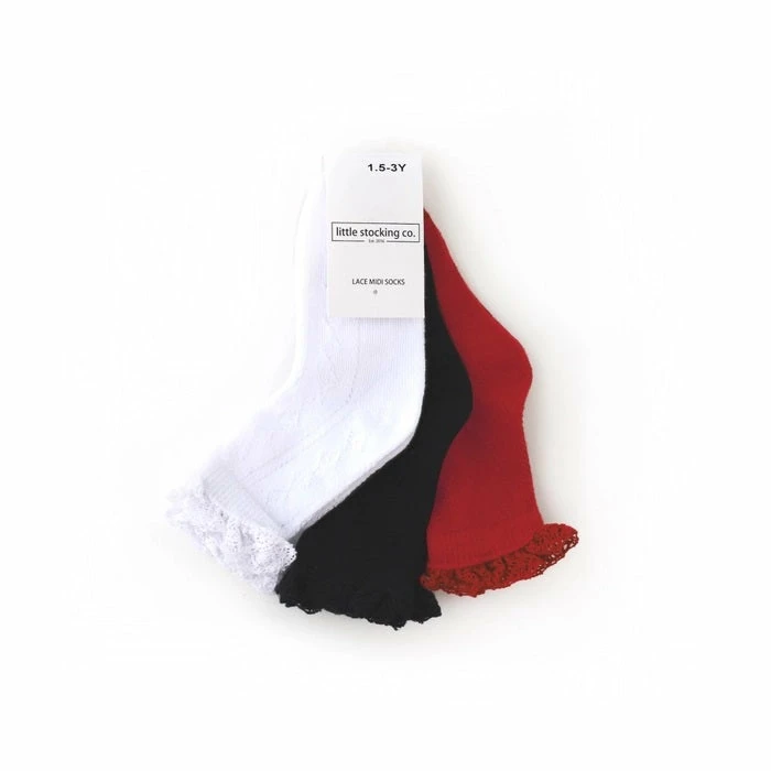 Discount β Little Stockings Company Little Stockings Co Midi White Fancy 3 Pack π§ Girls π₯° 5 Little Stockings Company Little Stockings Co Midi White Fancy 3 Pack Girls