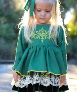 Girls Be Girl Clothing Emerald Dress