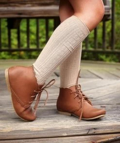 Girls Little Stockings Company Cable Knit Knee Sock