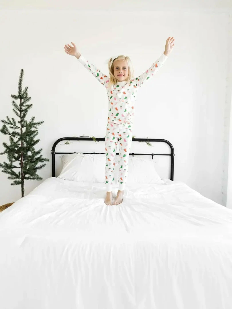 Cheapest π€© Girls Ollie Jay π Christmas Stockings Pajama Set β€οΈ 3 Girls Ollie Jay Christmas Stockings Pajama Set