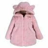 Widgeon Plush Pink Fur Eared Coat