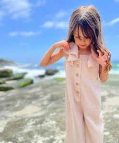 Vignette Rosie Tan Romper Girls