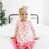 Promo π Girls Ollie Jay Pink Santa Ruffle Pajamas Gown β 1 Girls Ollie Jay Pink Santa Ruffle Pajamas Gown