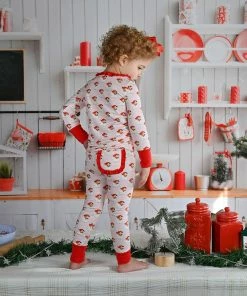 Girls Swoon Baby Santa Baby Pink Pocket Pj's