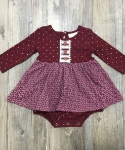 Swoon Baby Charming Crimson Bliss Dainty Bubble Dress