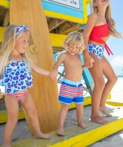 Blueberry Bay Sea Glass Azure Two Piece Swimsuit Girls