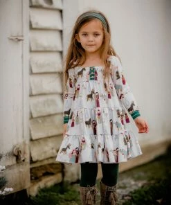 Girls Be Girl Clothing Starry Night Garden Twirler Dress