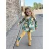 Best Pirce β¨ Girls Stella Bean Teal Pumpkin Pant Set βοΈ 1 Girls Stella Bean Teal Pumpkin Pant Set