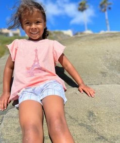 Girls Vignette Sutton Flutter Sleeve Tee