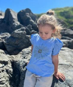 Girls Vignette Sutton Flutter Sleeve Tee