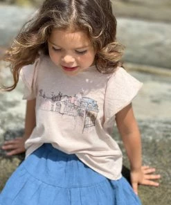 Girls Vignette Sutton Flutter Sleeve Tee