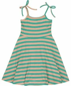 Girls Vignette Tori Ribbed Stripe Dress