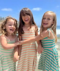 Girls Vignette Tori Ribbed Stripe Dress