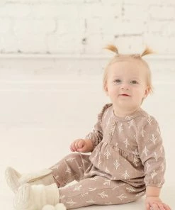 Baby Clothes Mabel & Honey Bow & Arrow Knit Romper