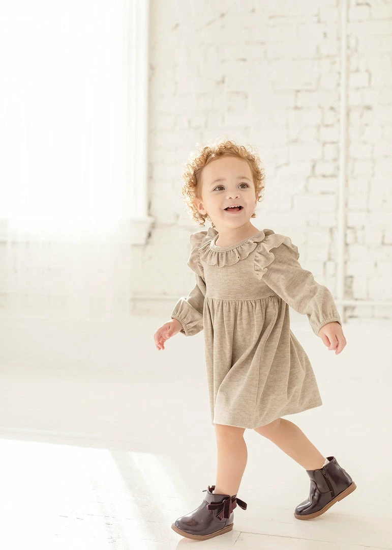 Cheapest β Girls Mabel & Honey Cinnamon Oatmeal Knit π Dress π 3 Girls Mabel & Honey Cinnamon Oatmeal Knit Dress