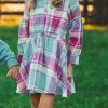 Mabel & Honey Rowen Woven Plaid Dress