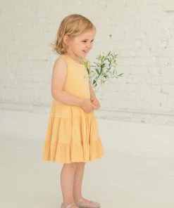 Mabel & Honey Going Bananas Polka Dot Knit Dress