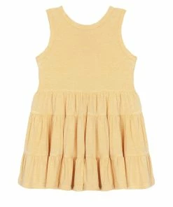 Mabel & Honey Going Bananas Polka Dot Knit Dress