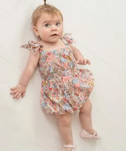 Mabel & Honey Vienna Floral Romper Baby Clothes
