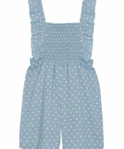 Mabel & Honey Pebble Polka Dot Romper Girls