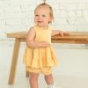 Mabel & Honey Goin Bananas Polka Dot Knit Set