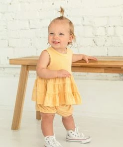 Mabel & Honey Goin Bananas Polka Dot Knit Set