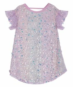 Mabel & Honey Sea Monster Sparkly Sequin Dress Girls