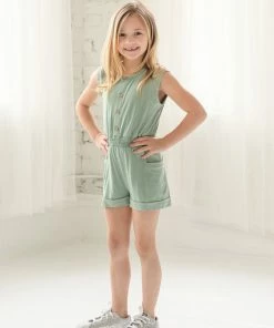 Mabel & Honey Sydney Sage Romper