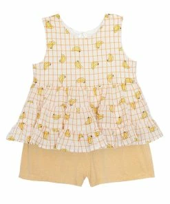 Mabel & Honey Goin Bananas Short Set Girls