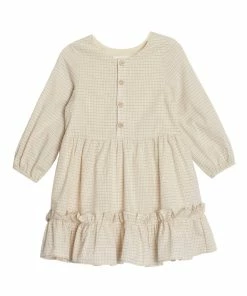 Mabel & Honey Ivory Bow & Arrow Dress Girls