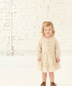 Mabel & Honey Ivory Bow & Arrow Dress Girls