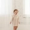 Mabel & Honey Ivory Woodland Knit Dress Girls