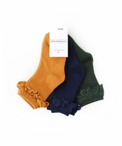 Little Stockings Company Girls Little Stockings Co 3 Pack Midi Lace Sock