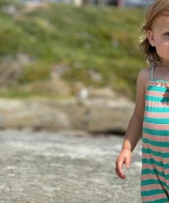 Girls Vignette Victoria Ribbed Knit Romper