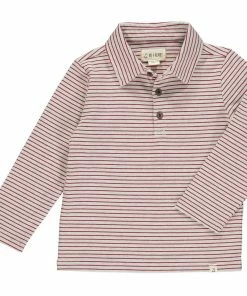 Boys Me & Henry Waverly Stripe Long Sleeve Polo